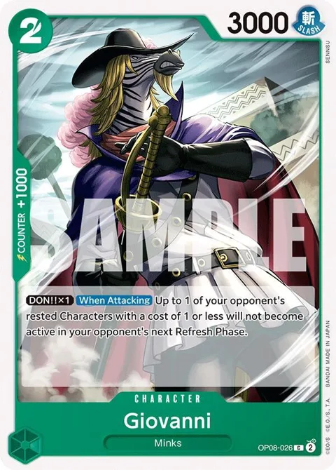 Giovanni OP08-026 One Piece card from Two Legends