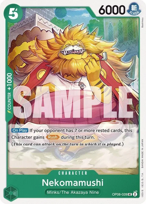 Nekomamushi OP08-028 OP08 One Piece card from Two Legends