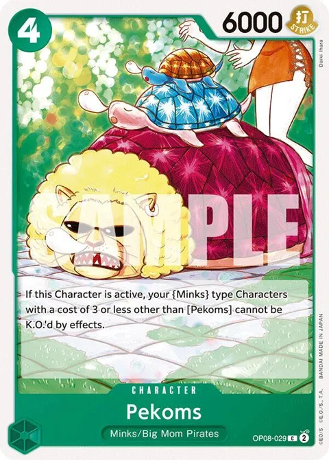 Pekoms OP08-029 One Piece card from Two Legends
