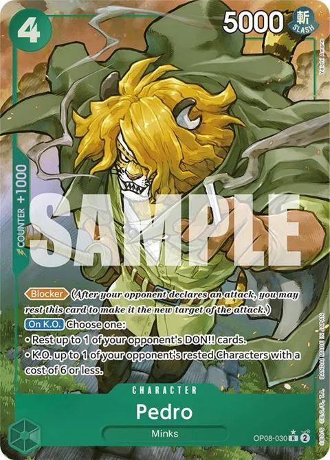 Pedro Alt Art OP08-030 One Piece card from Two Legends