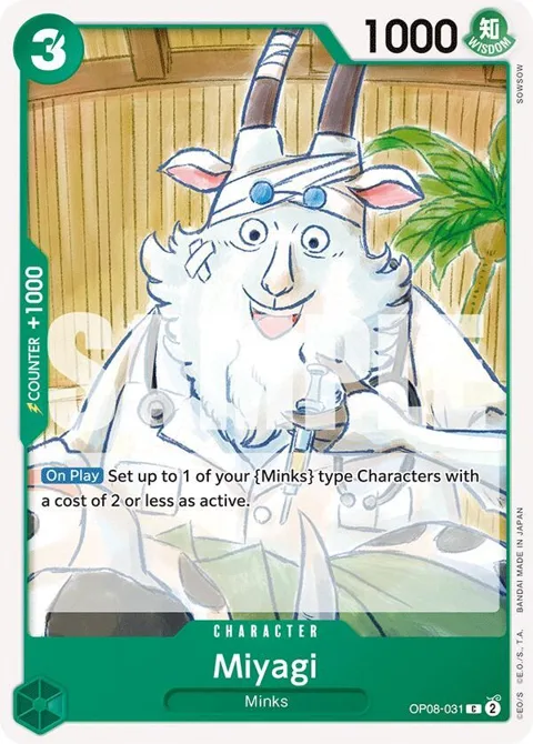 Miyagi OP08-031 One Piece card from Two Legends