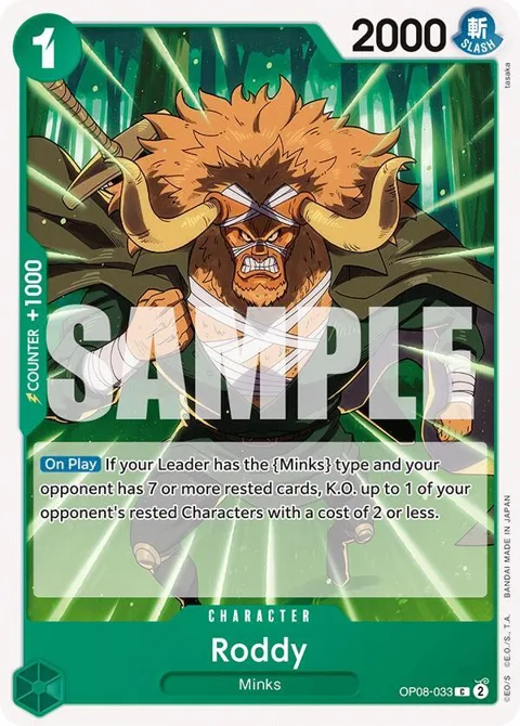 Roddy OP08-033 One Piece card from Two Legends