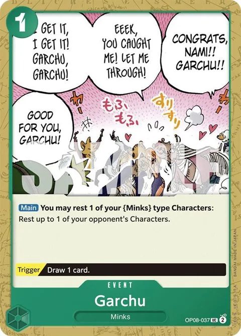 Garchu OP08-037 One Piece card from Two Legends