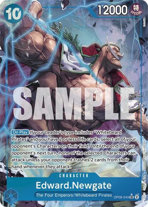 Edward.Newgate Alt Art OP08-043 One Piece card from Two Legends