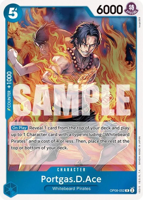 Portgas.D.Ace OP08-052 One Piece card from Two Legends