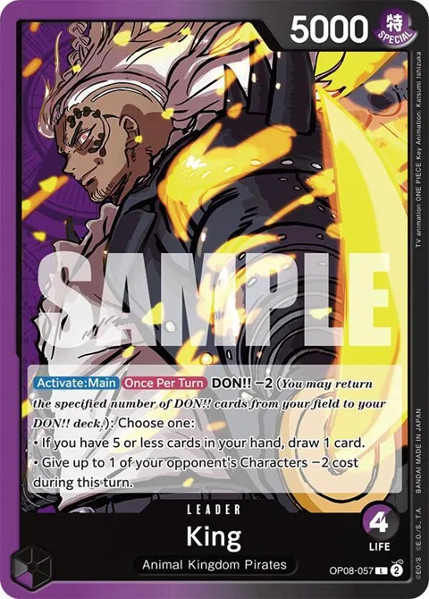King OP08-057 One Piece card from Two Legends
