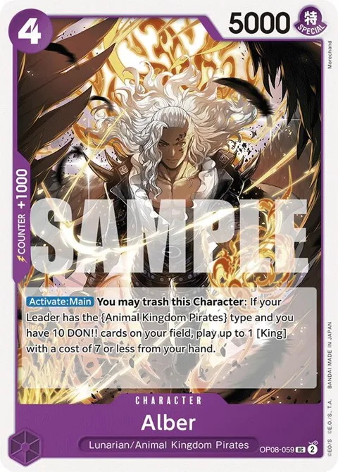 Alber OP08-059 One Piece card from Two Legends