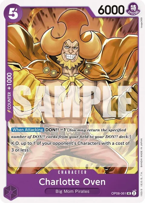 Charlotte Oven OP08-061 One Piece card from Two Legends