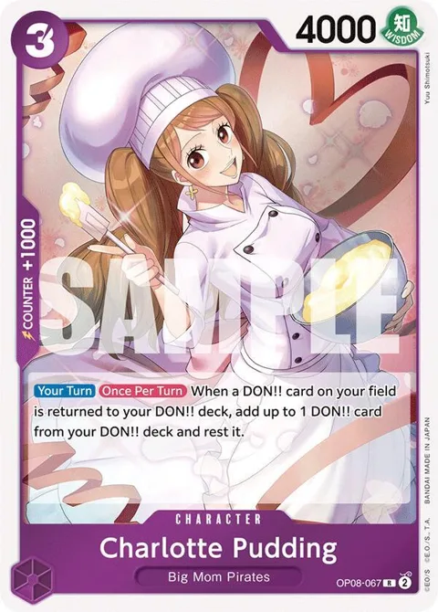 Charlotte Pudding OP08-067 One Piece card from Two Legends