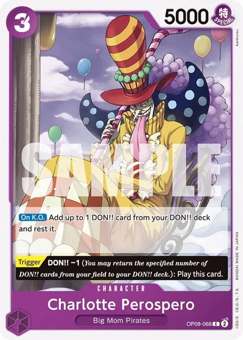 Charlotte Perospero OP08-068 One Piece card from Two Legends