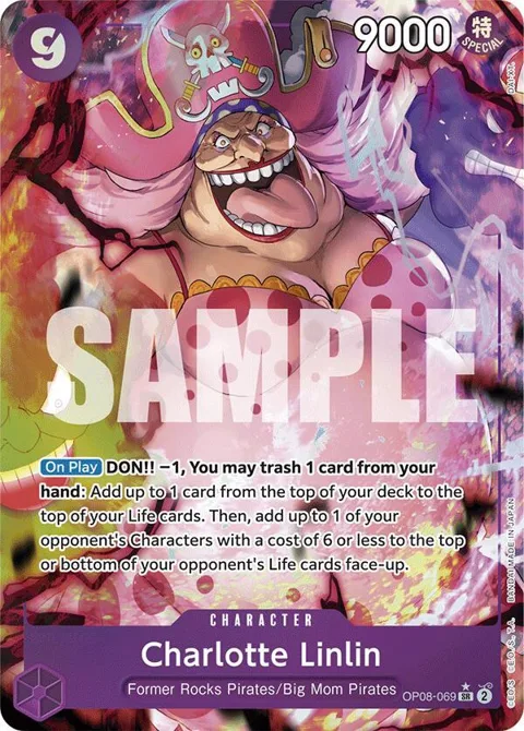 Charlotte Linlin Alt Art OP08-069 One Piece card from Two Legends