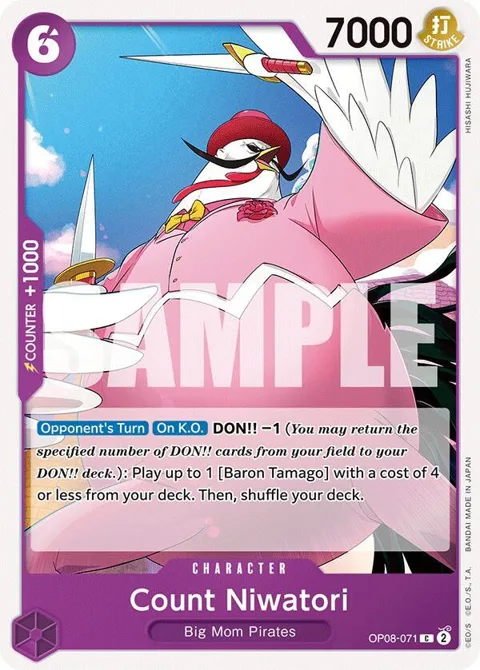 Count Niwatori OP08-071 One Piece card from Two Legends