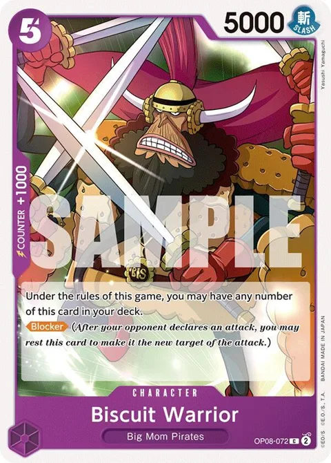 Biscuit Warrior OP08-072 One Piece card from Two Legends