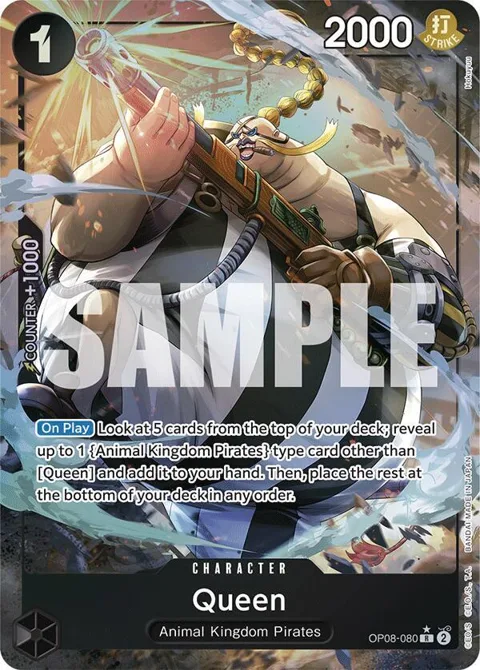 Queen Alt Art OP08-080 One Piece card from Two Legends