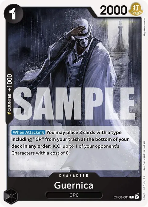 Guernica OP08-081 One Piece card from Two Legends