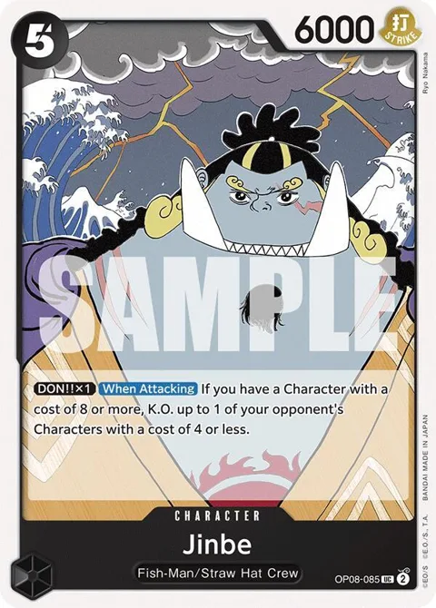 Jinbe OP08-085 One Piece card from Two Legends