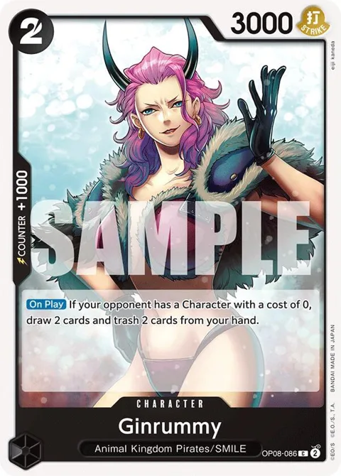 Ginrummy OP08-086 One Piece card from Two Legends