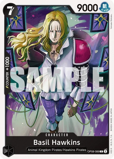 Basil Hawkins OP08-089 One Piece card from Two Legends