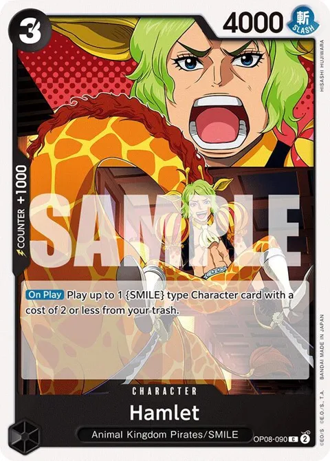 Hamlet OP08-090 One Piece card from Two Legends