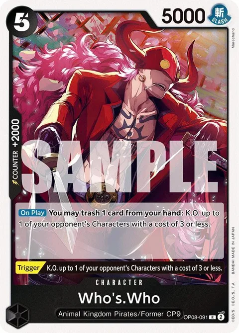 Who's.Who OP08-091 One Piece card from Two Legends