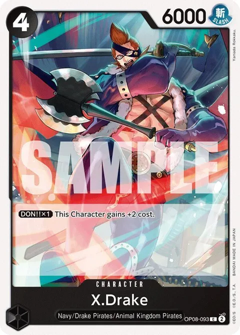 X.Drake OP08-093 One Piece card from Two Legends