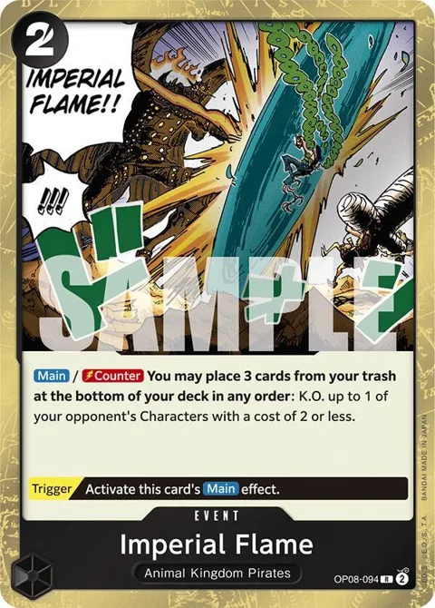 Imperial Flame OP08-094 One Piece card from Two Legends