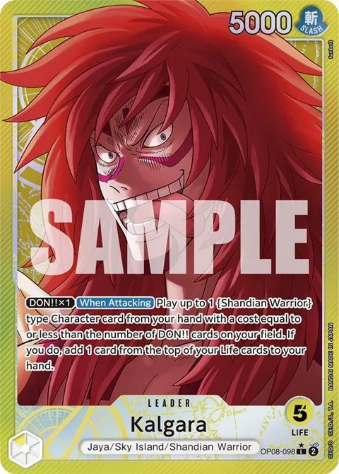 Kalgara Alt Art OP08-098 One Piece card from Two Legends