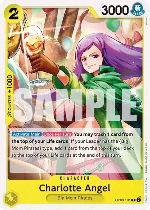 Charlotte Angel OP08-101 One Piece card from Two Legends