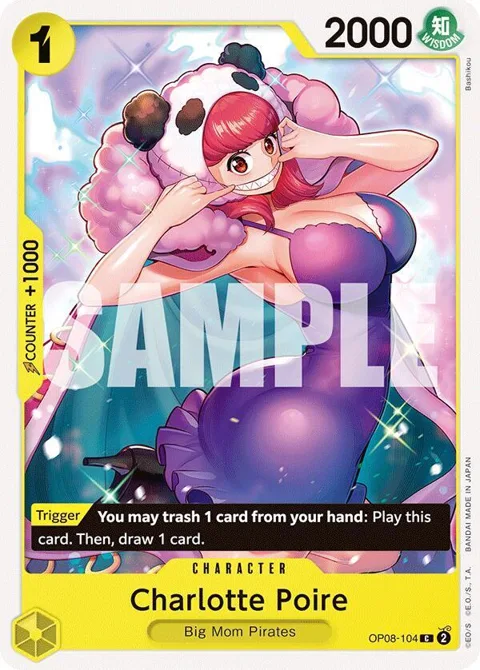 Charlotte Poire OP08-104 One Piece card from Two Legends