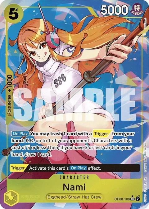 Nami Alt Art OP08-106 One Piece card from Two Legends