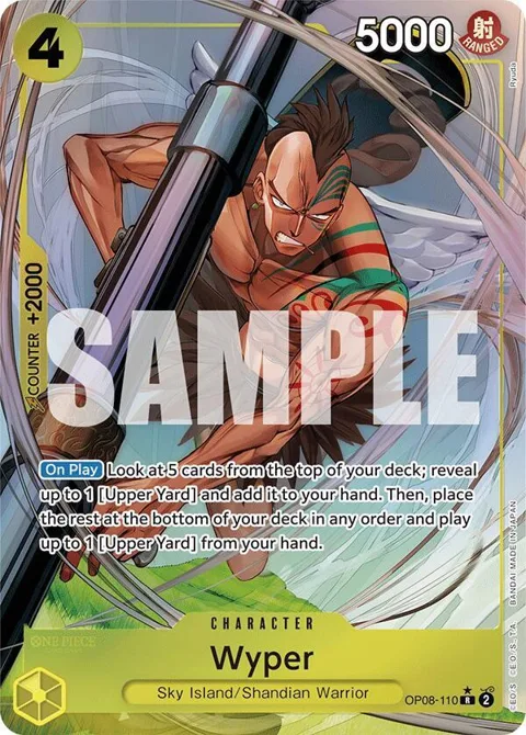 Wyper Alt Art OP08-110 One Piece card from Two Legends