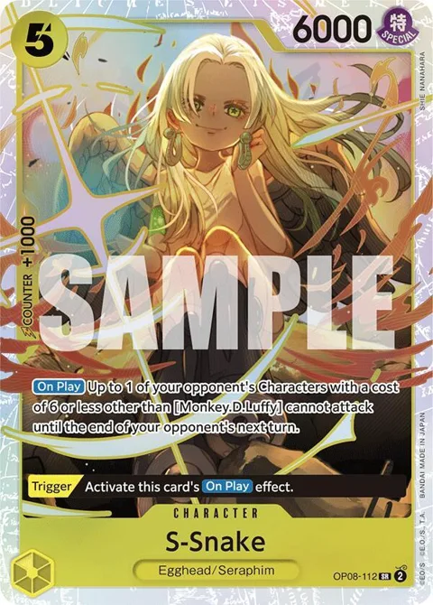 S-Snake OP08-112 One Piece card from Two Legends