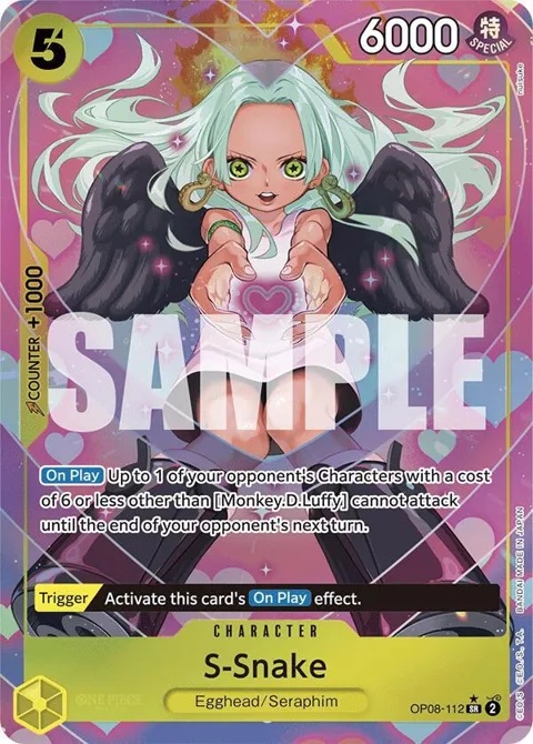 S-Snake Alt Art OP08-112 One Piece card from Two Legends