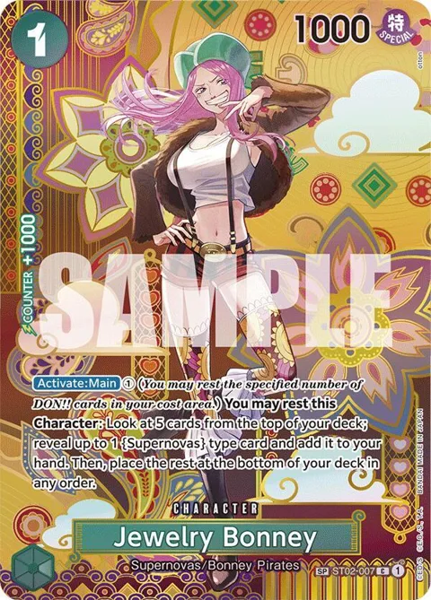 Jewelry Bonney SP ST02-007 One Piece card from Two Legends