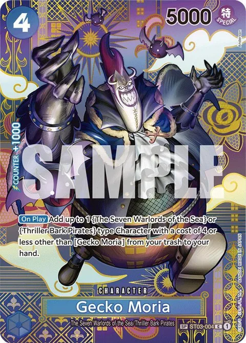 Gecko Moria SP ST03-004 One Piece card from Two Legends