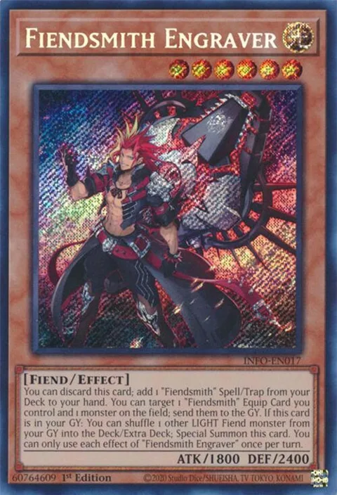 Fiendsmith Engraver INFO-EN017 Yu-Gi-Oh card from The Infinite Forbidden
