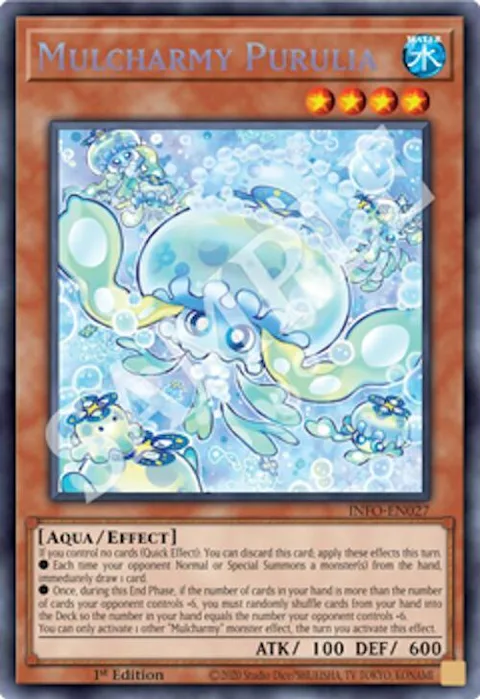 Mulcharmy Purulia INFO-EN027 Yu-Gi-Oh card from The Infinite Forbidden
