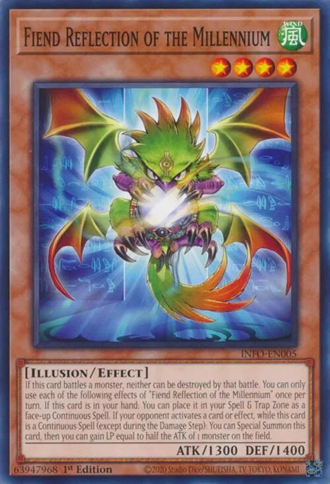 Fiend Reflection of the Millennium INFO-EN005 Yu-Gi-Oh card from The Infinite Forbidden