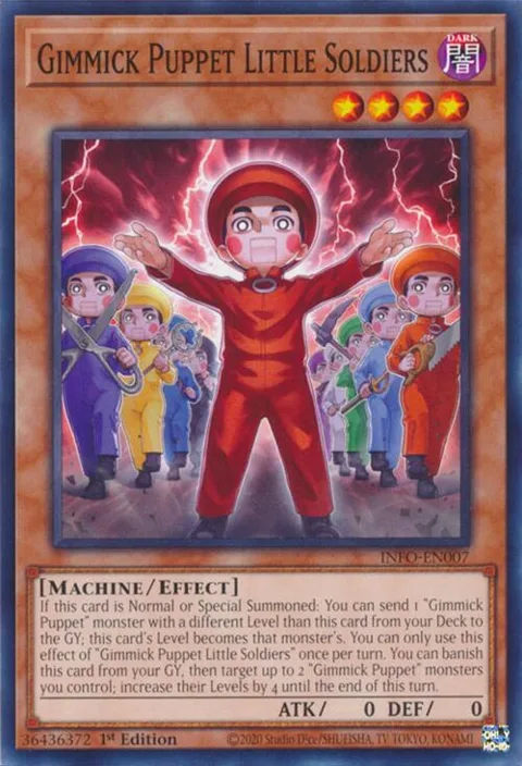 Gimmick Puppet Little Soldiers INFO-EN007 Yu-Gi-Oh card from The Infinite Forbidden