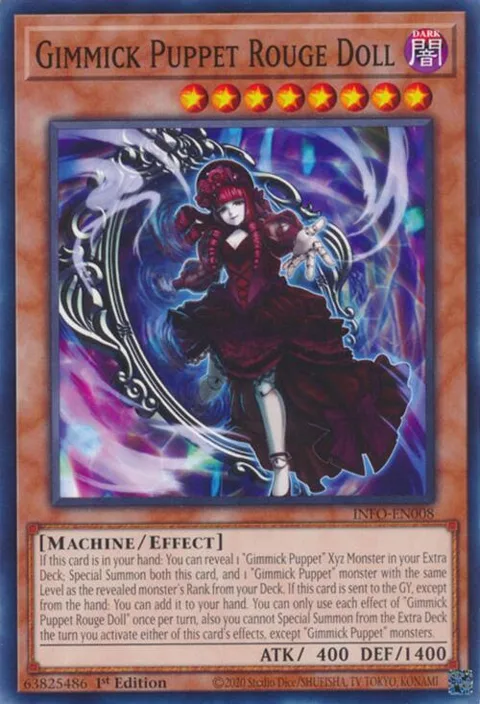 Gimmick Puppet Rouge Doll INFO-EN008 Yu-Gi-Oh card from The Infinite Forbidden