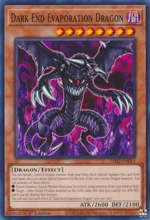 Dark End Evaporation Dragon INFO-EN011 Yu-Gi-Oh card from The Infinite Forbidden