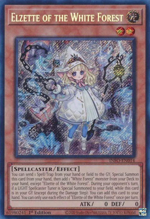 Elzette of the White Forest INFO-EN014 Yu-Gi-Oh card from The Infinite Forbidden