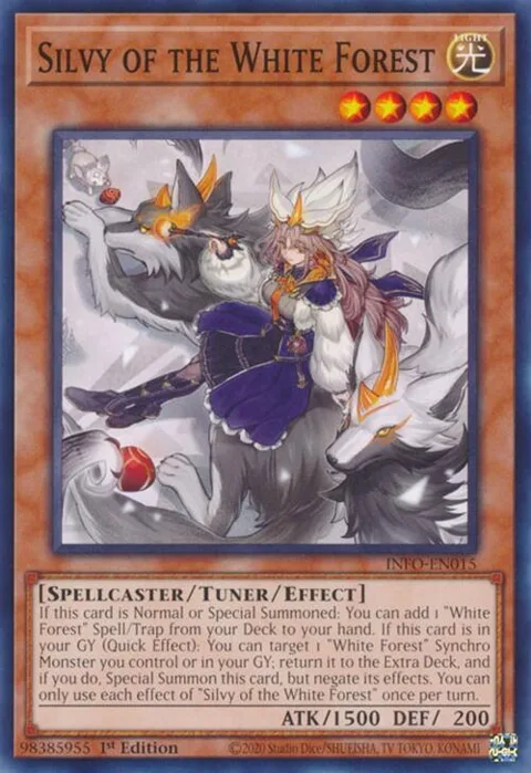 Silvy of the White Forest INFO-EN015 Yu-Gi-Oh card from The Infinite Forbidden