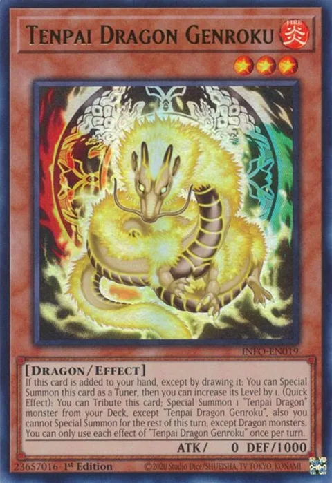 Tenpai Dragon Genroku INFO-EN019 Yu-Gi-Oh card from The Infinite Forbidden