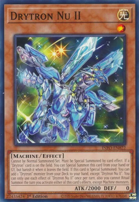 Drytron Nu II INFO-EN022 Yu-Gi-Oh card from The Infinite Forbidden