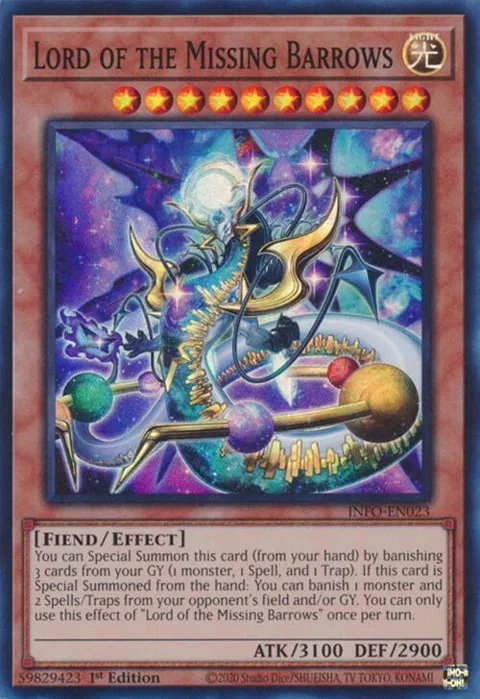 Lord of the Missing Barrows INFO-EN023 Yu-Gi-Oh card from The Infinite Forbidden