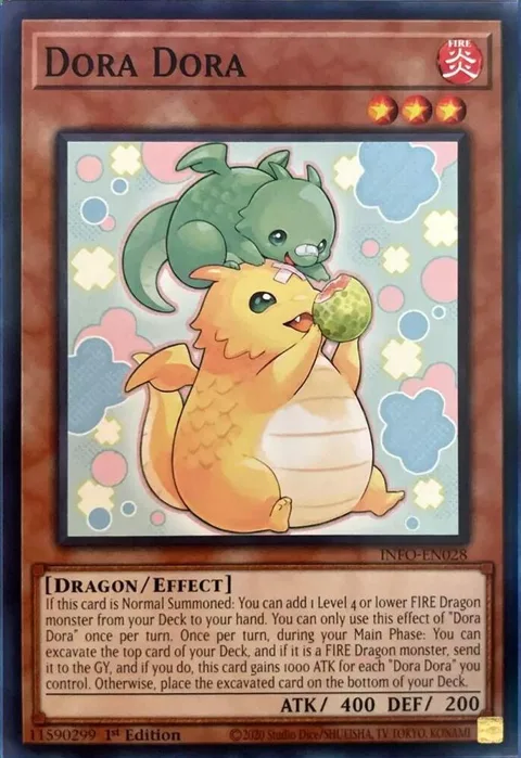 Dora Dora INFO-EN028 Yu-Gi-Oh card from The Infinite Forbidden