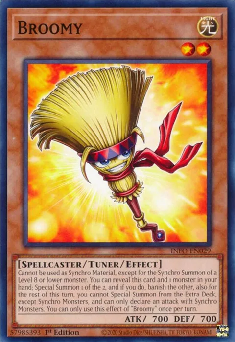 Broomy INFO-EN029 Yu-Gi-Oh card from The Infinite Forbidden