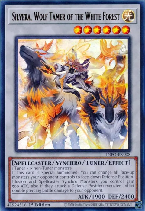Silvera, Wolf Tamer of the White Forest INFO-EN038 Yu-Gi-Oh card from The Infinite Forbidden