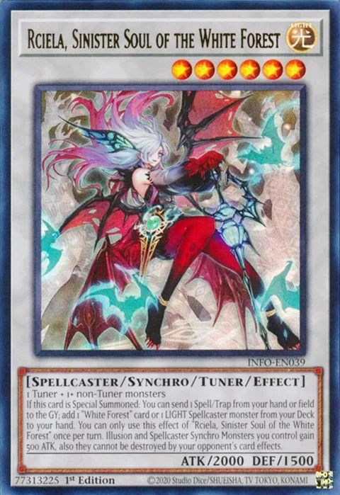 Rciela, Sinister Soul of the White Forest INFO-EN039 Yu-Gi-Oh card from The Infinite Forbidden